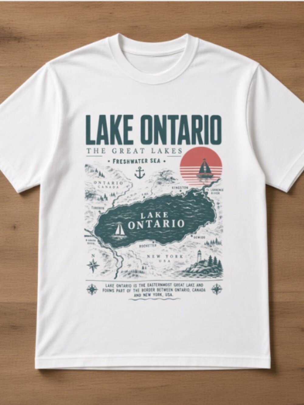 Lake Ontario Shirt, Great Lakes Resist oversized tee Unisex T shirt
